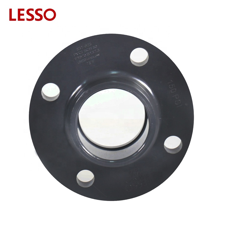 LESSO ASTM standard PVC SCH 80 Schedule 80 fittings flange one piece