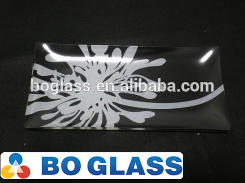 rectangular tempered color glass plate