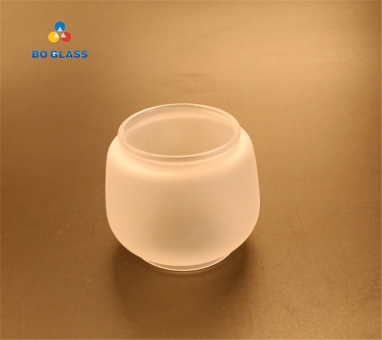 Heat Resistance Frosted Gas Lampshade Low Price Pyrex Borosilicate Glass Cover