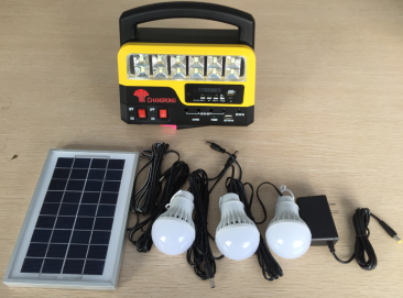 Rechargeable led emergency light with powerbank with solar panel