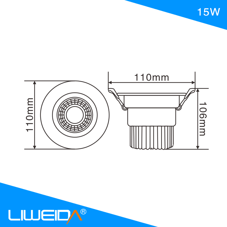 IP44 CE ROHS SAA Approval Downlight Dimmable Surface Mounted LED Downlights COB for Hotel Home Indoor