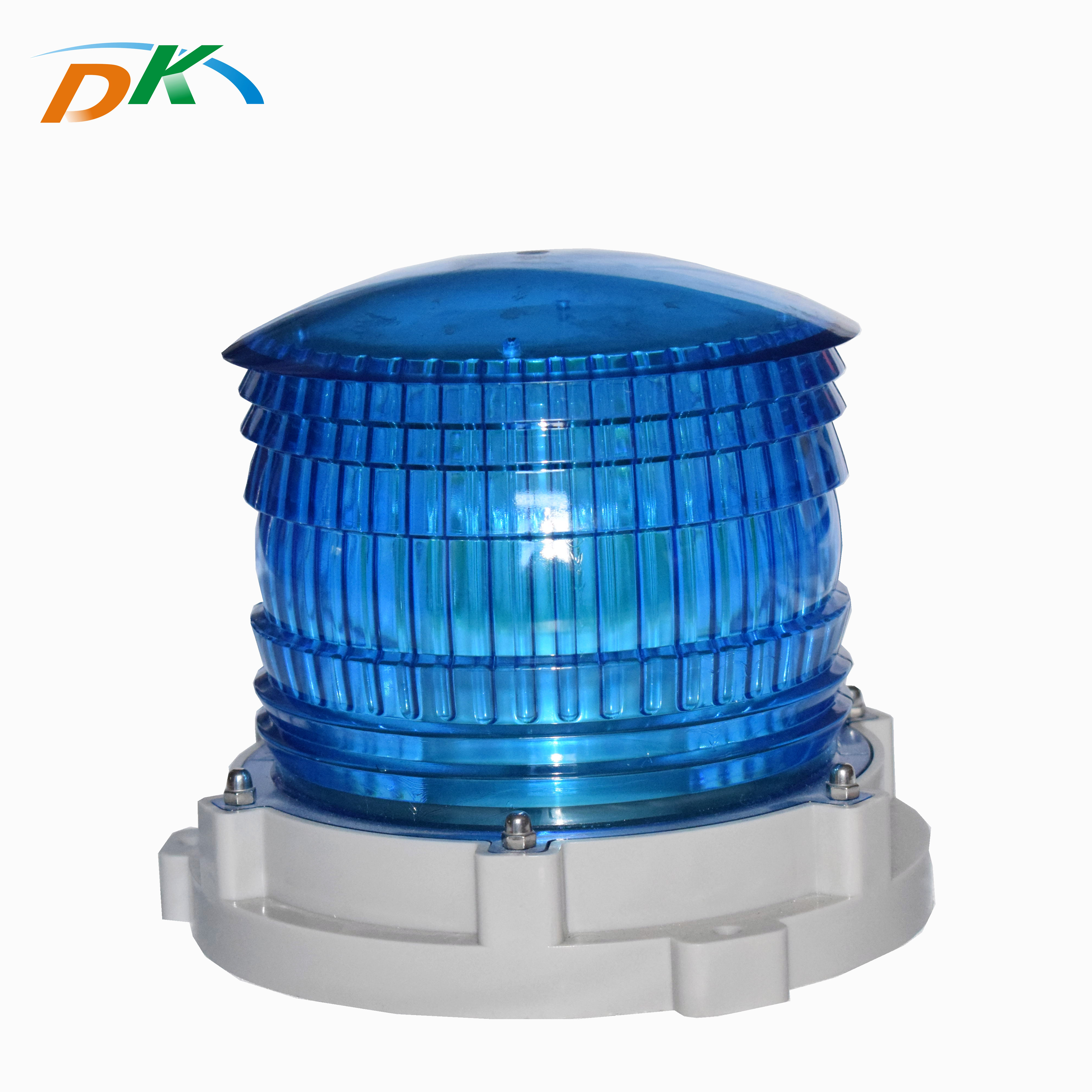 DK transparent solar powered obstruction aviation light medium light intensity