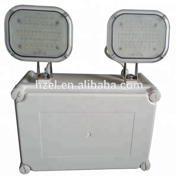 3h Operation LED Twin Spot Waterproof Emergency Light