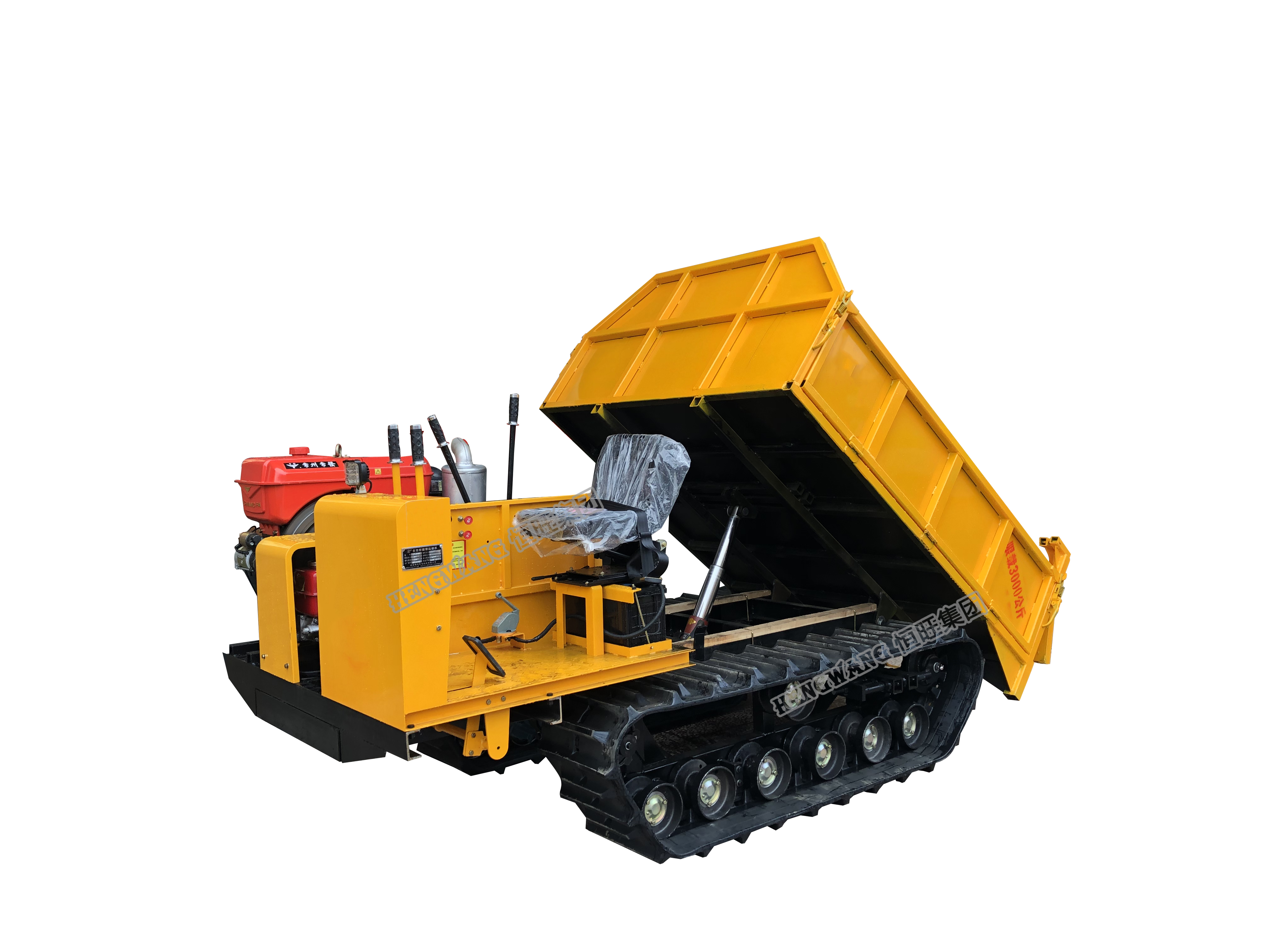 2ton mini crawler dumper Good climbing ability crawler dump truck
