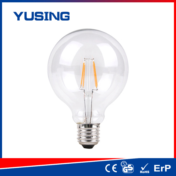 G80 LED Bulbs 220v, Glass LED Vintage Light Bulb, 4W Edison Bulb LED