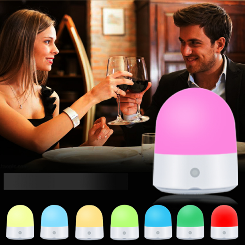 dimmable color changeable wireless warm led night light for baby sleep