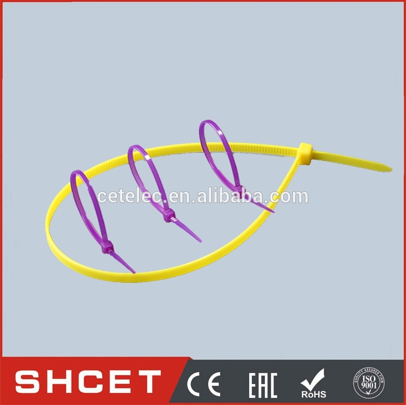 5*380mm UV Protection Adjustable Plastic Cable Tie Requested Color