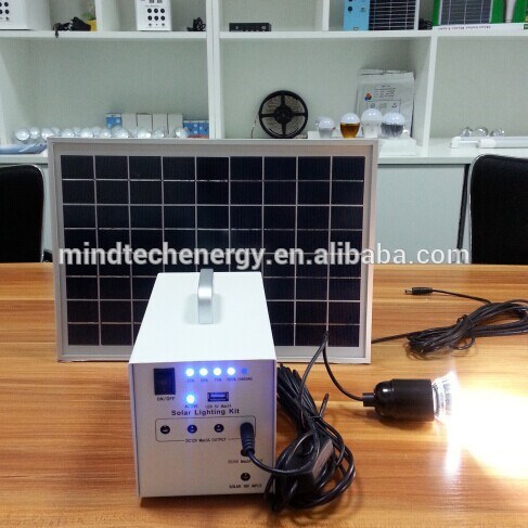 10w energy storage mini  indoor solar power lights system