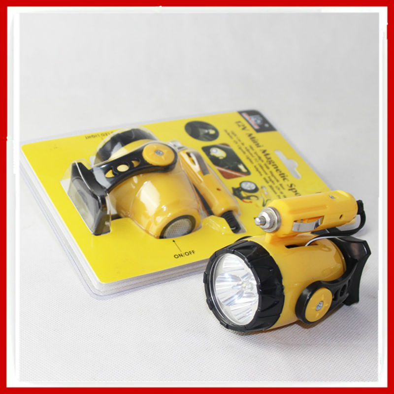GG-702 5+1 led Mini magnetic12V led car spotlight led emergency lamp for car
