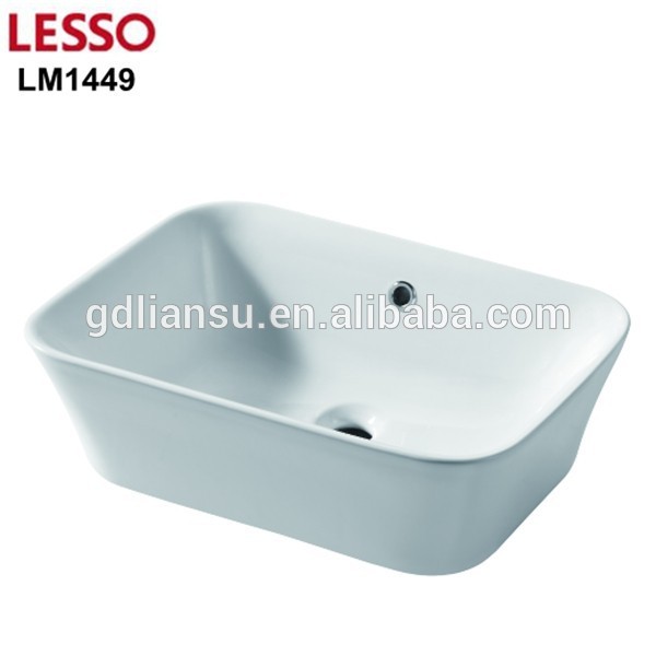 LM1449 LESSO Popular Countertip Sink High Class china ceramic wash basin