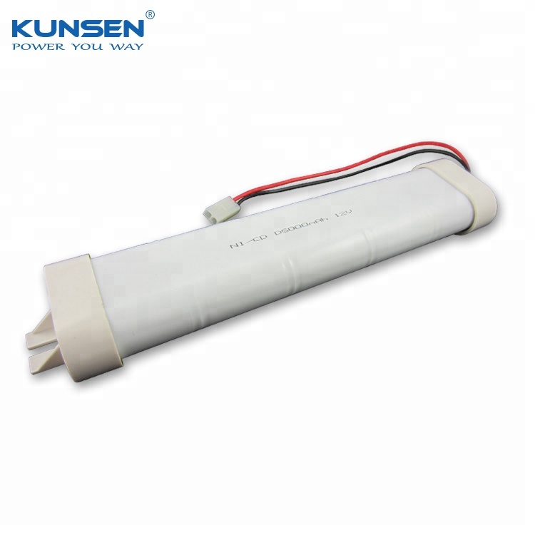 Factory offer Ni-CD 12V DC 5000mAh rechargeable battery pack