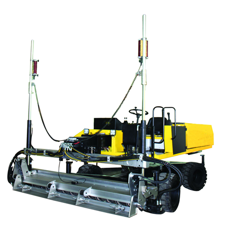 2019 new type 4 Hydraulic drive motor Ride On operated 2D Laser & 3D GPS Guided Concrete Screed Machines