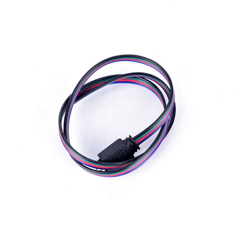 4 Pin 3528/5050 50mm RGB LED Strip Connector Colorful LED Tape Light Connector for Waterproof Strip to Wire Use