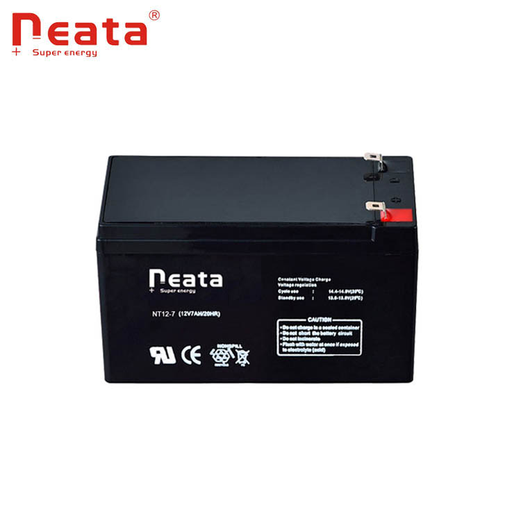 Sealed rechargeable AGM lead acid 12v7ah ups battery