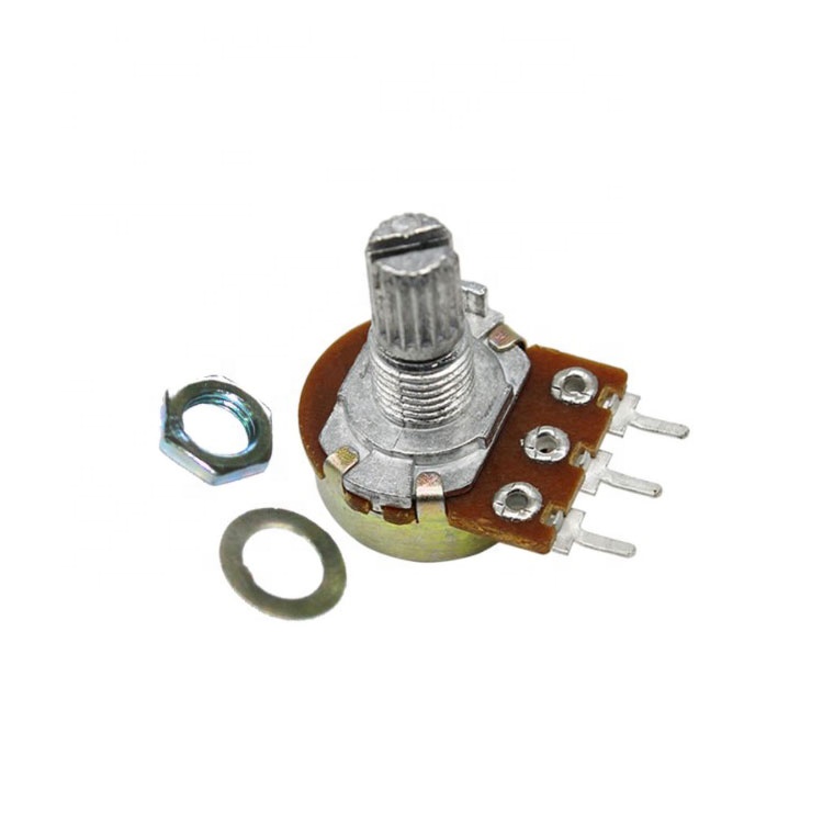 WH148 Potentiometer Single Band Switch 250K Potentiometer 15mm long power amplifier potentiometer with handle