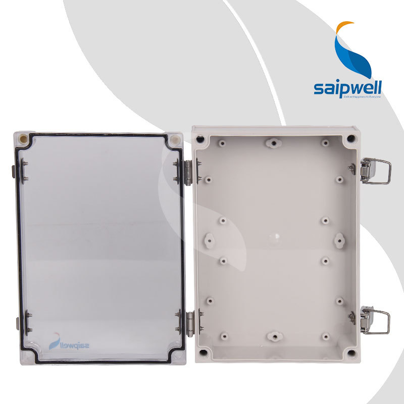 SAIPWELL Y IP66 DS-ATS-1525 ABS Plastic Waterproof With Metal Clasp Outdoor Use Electrical Power Distribution Box