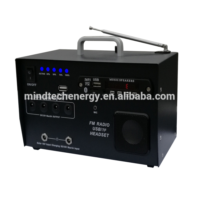 Competitive FM 10w 12v  radio solar system for home
