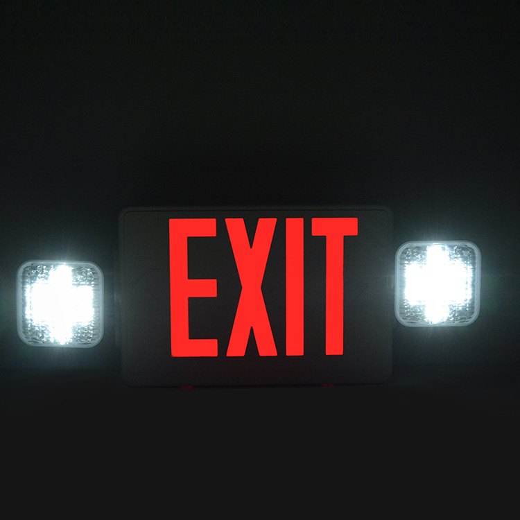 Standard bright red or green color fire exit signage led emergency light