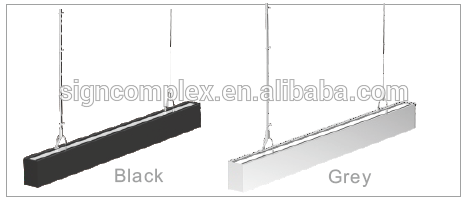 up-and-down linear light in 2ft 4ft 600mm 1200mm