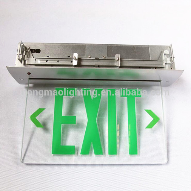 120v 240v 277v 3.6w led acrylic exit sign lighting