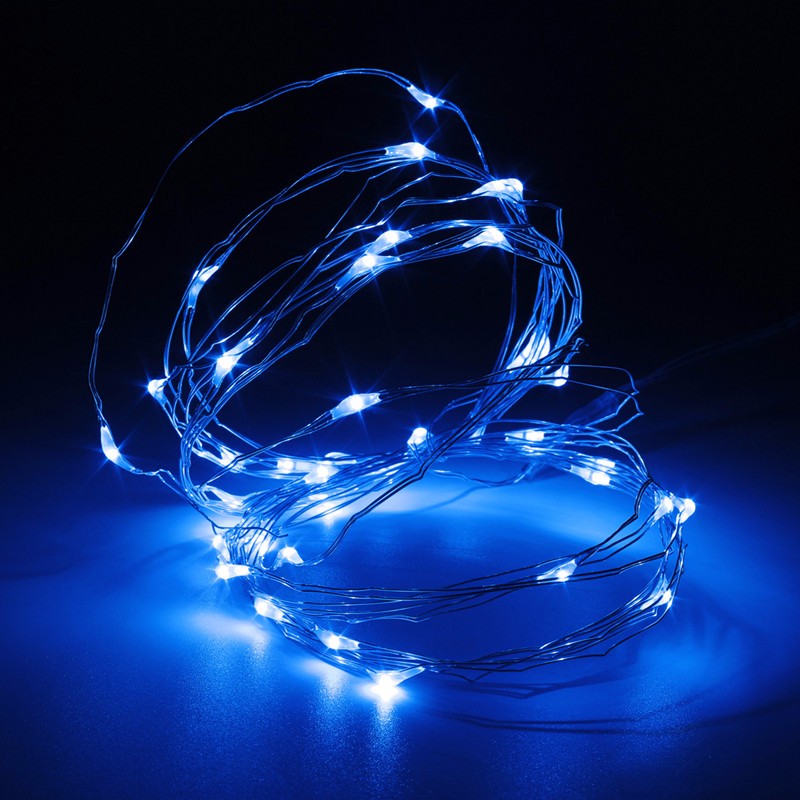 5M 50 LED String Light Christmas Copper Wire LED String Fairy Light 3A Battery Operated Party