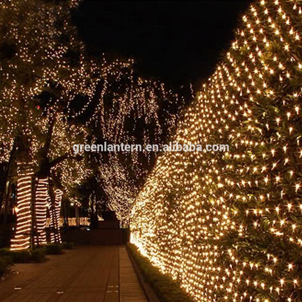 Outdoor led twinkle net light LED Mesh Fairy string Lights Twinkle Lighting With US Plug