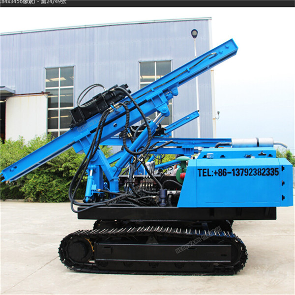 Pile driving machine hydraulic bore pile fence post pile driver