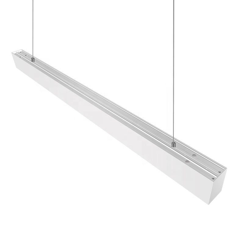 slim and unobtrusive design light directed downwards suspended linkable led linear light