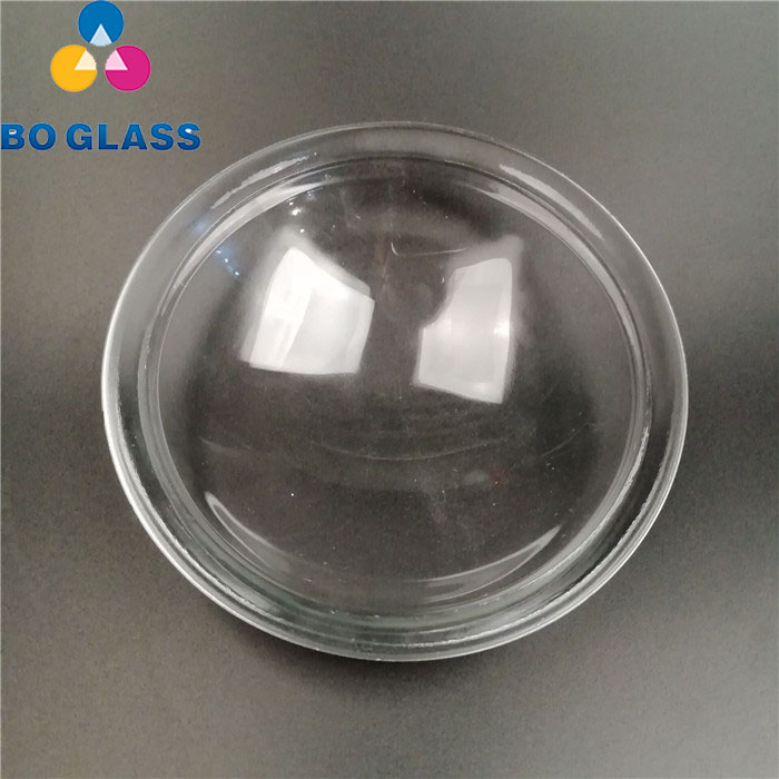 Customized Molded Tempered Clear Glass Outdoor Lighting Led  Lamp Lens Cover