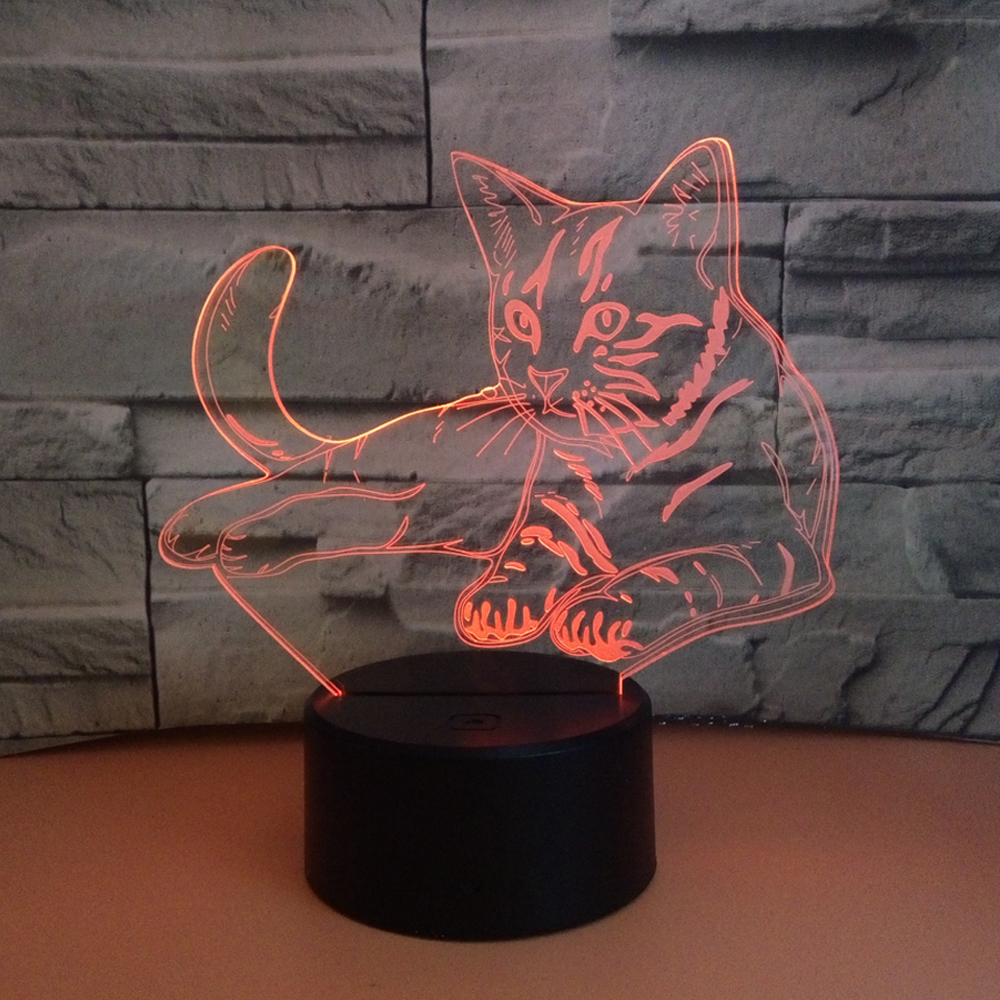 Small 3D Night Light with 7 Color