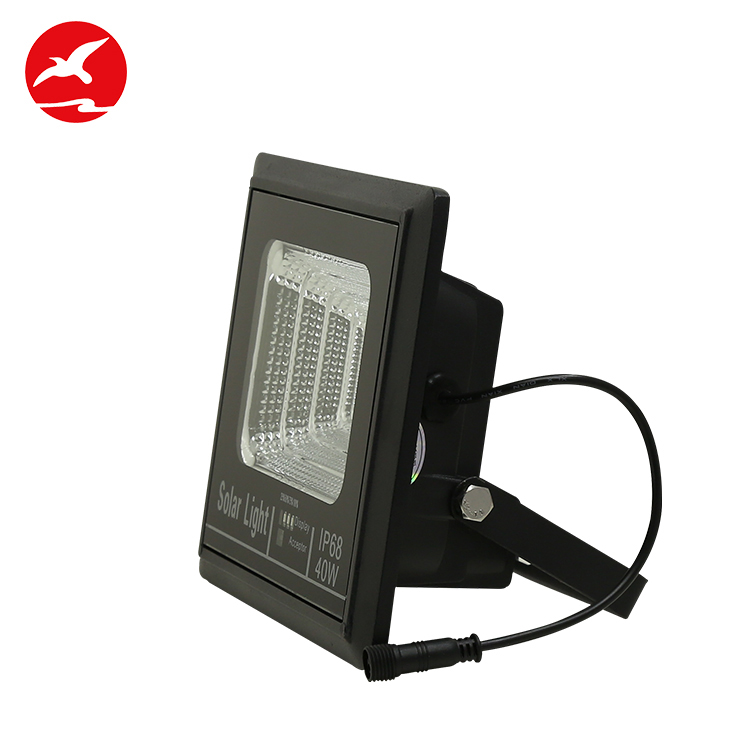 Explosion proof  foldable remote control ip68 12v 10w 25w 40w 60w 100w solar powered led floodlight