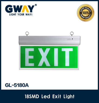 led exit lighting 18 led smd emergency rechargeable