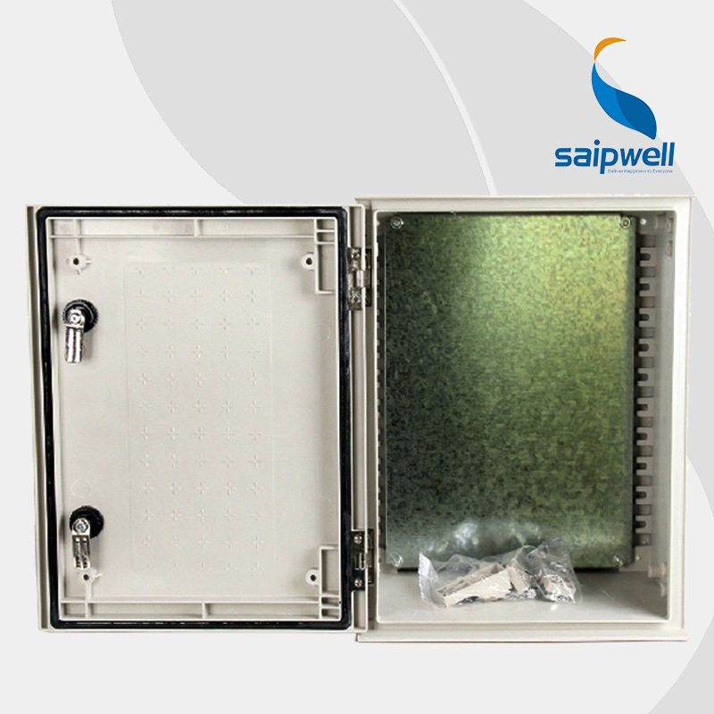 SAIPWELL Y IP66 DS-SMC-43020 400*300*200 SMC Wall Mounted OEM Waterproof Electronic Din Rail Enclosure