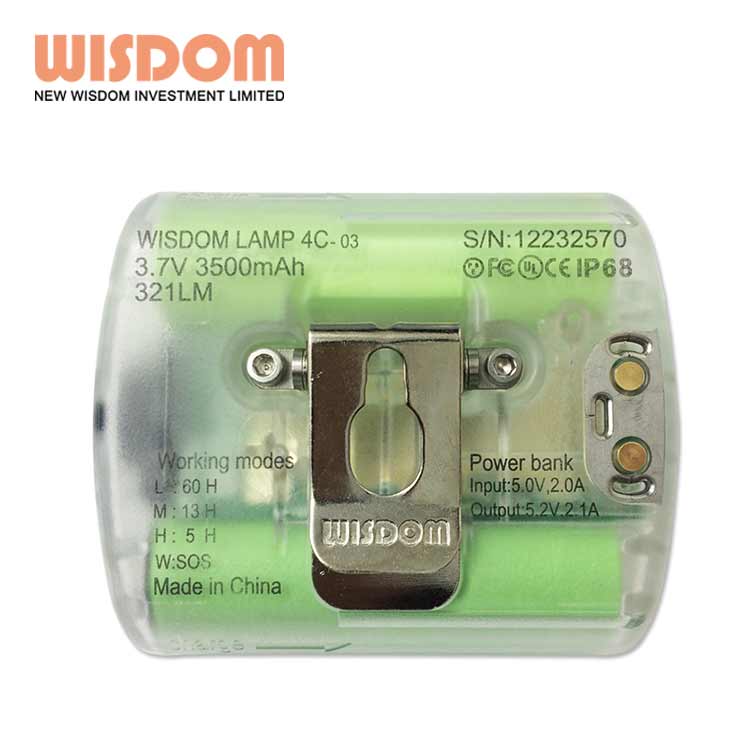 Wisdom WISE LITE2 After-sale replacement headlamp bicycle light brands passed USA MSHA