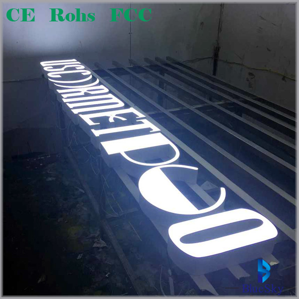Guangzhou led advertising logo good look outdoor  resin channel letters