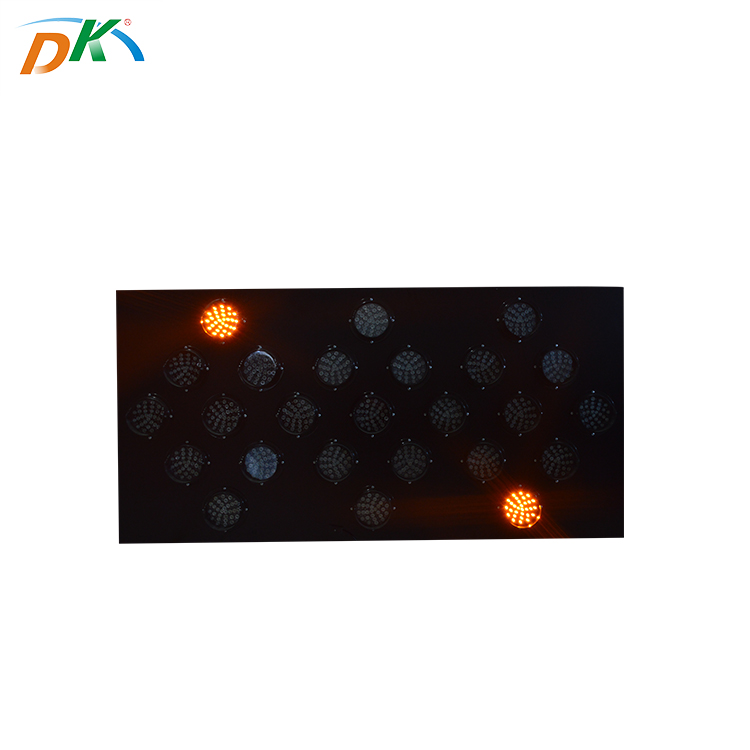 DK LED solar led warning arrow board light traffic road sign directional arrow