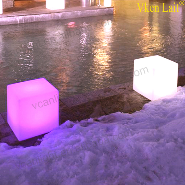 16 colour light flashing ways waterproof ip68 led cube furniture ,led cube 40 cm,led cube free shipping