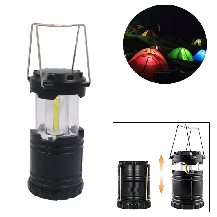 Portable Outdoor Tent Light Lamp Collapsible Lightweight COB LED Camping Lantern