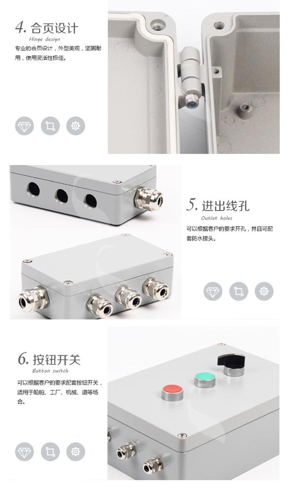 Saipwell/Saip IP65 waterproof aluminum box housing electronics cabinet for projects