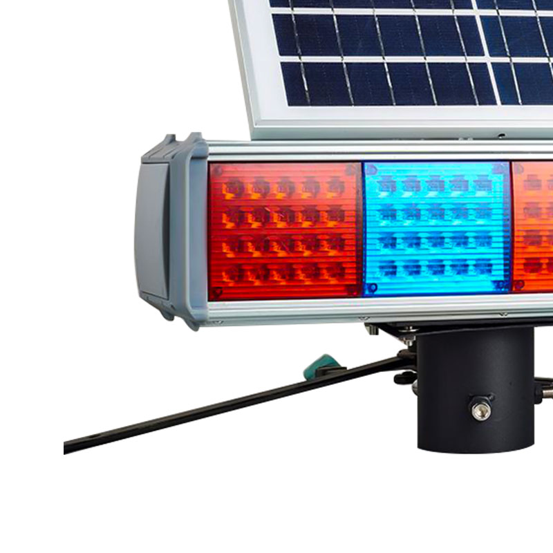 Professional Double-Sided Integrated Led Warning Light Solar Traffic Signal Light With IP65 Protection Level