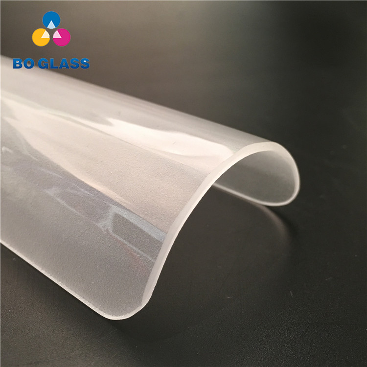 Heat resistant curved borosilicate tube glass half cylinder pyrex glass tube