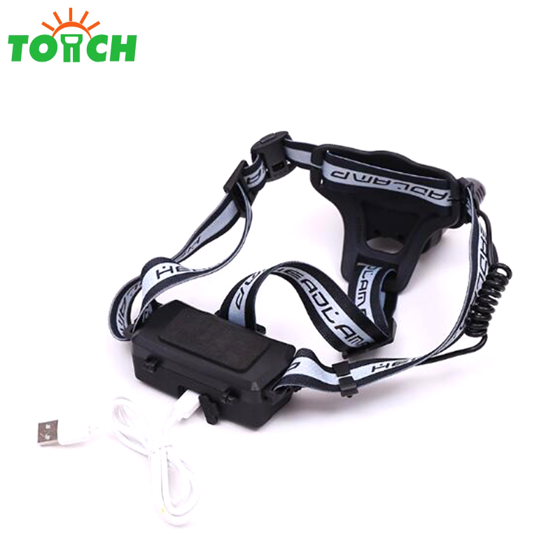 9 LEDs strong power headlamp USB rechargeable led head torch led headlamp