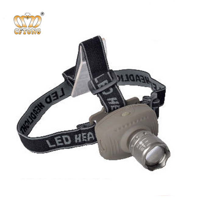 Popular Customized Head Strap OEM Package Led Light Powerful Zoomable Headlight