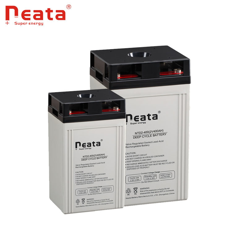 lead acid battery  2v 400ah rechargeable deep cycle battery