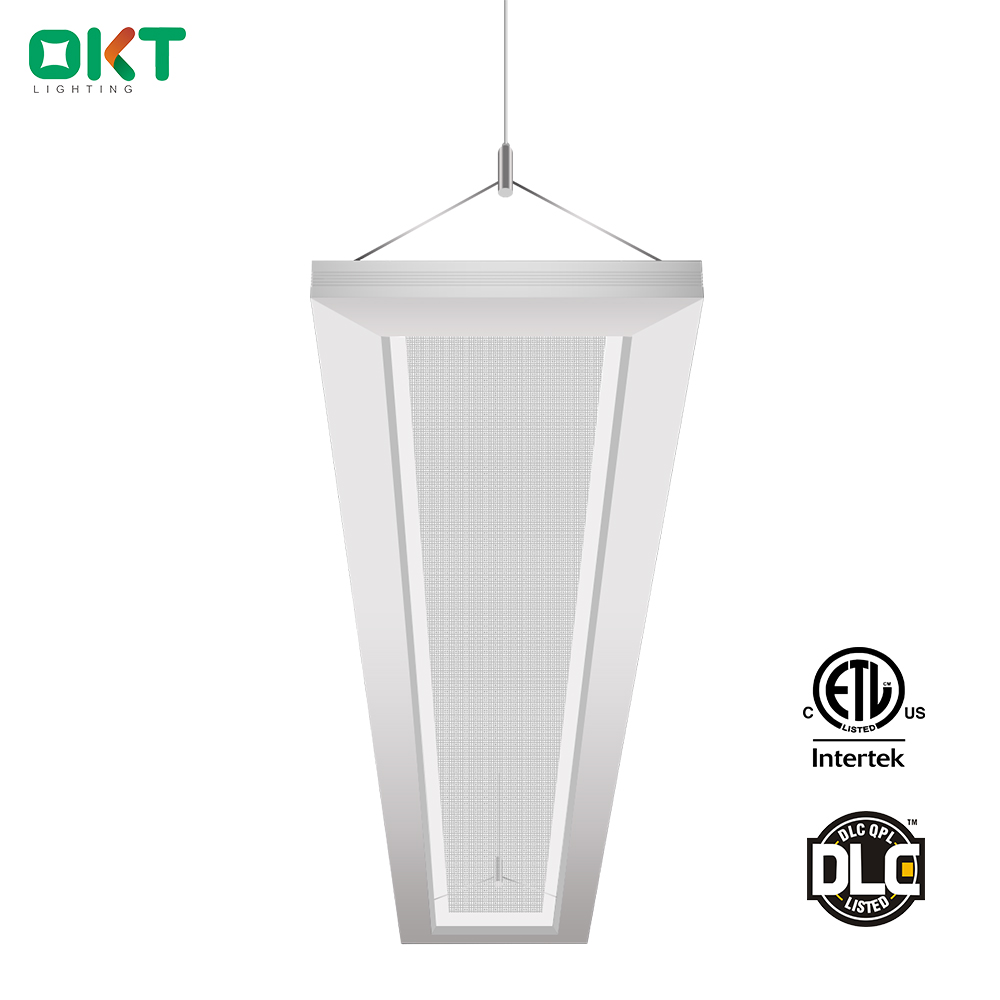 OKT 1x4ft suspended dual emission up and down led panel lights,45% uplight and 55% downlight