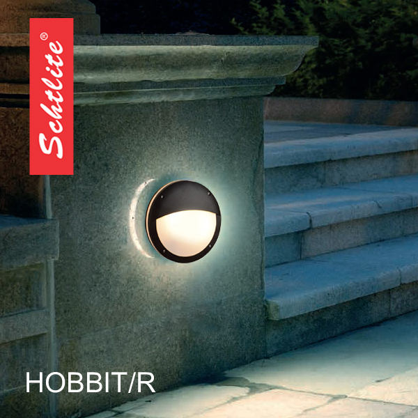 HOBBIT microwave motion sensor  outdoor LED wall light