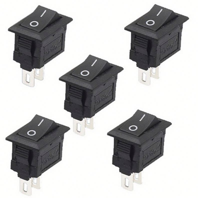 High Quality 2 Pin Snap-in On/Off Position Snap Boat Button Switch 12V/110V/250V