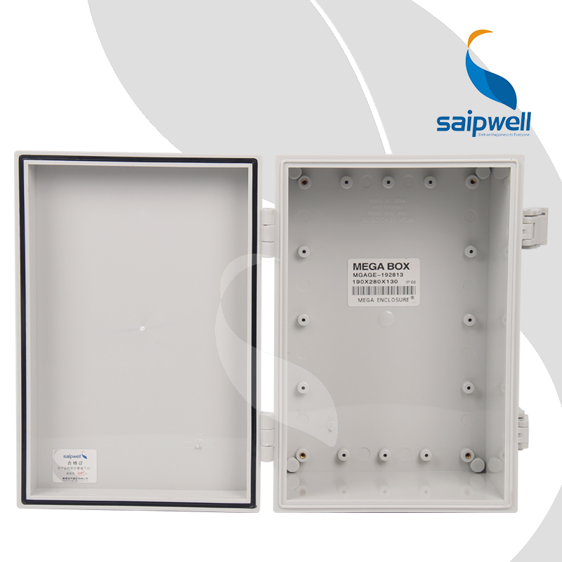 SAIPWELL Y IP66 SP-MG-192813 280*190*130 ABS Plastic Waterproof With Metal Clasp Outdoor Use PCB Plastic Enclosures