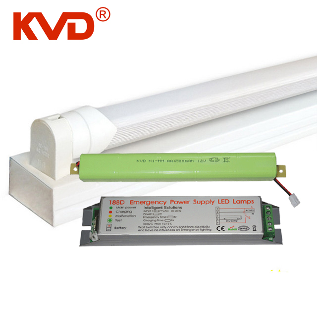 KVD 188D LED lighting Emergency Device Supply box LED Tube emergency kit with battery backup T8 LED emergency tube lights
