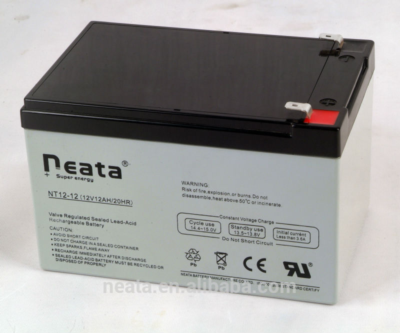 lead-acid UPS battery 12v12ah rechargeable batteries